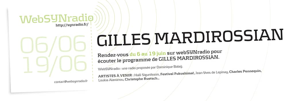 Gilles MARDIROSSIAN webSYNradio