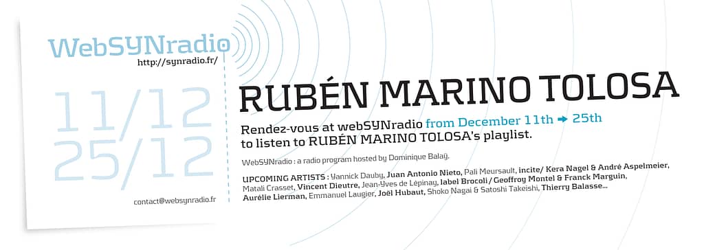 Playlist – Rubén Marino Tolosa to WebSYNradio – 2014